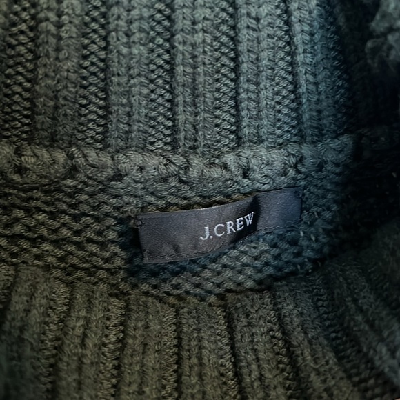J. Crew Turtleneck Poncho Sweater in Dark Green - Picture 6 of 9